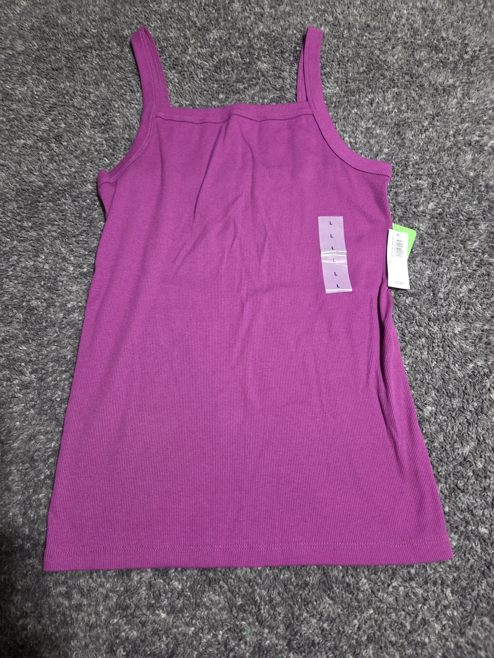 Old Navy Magenta Ribbed Tank Top Slim Fit